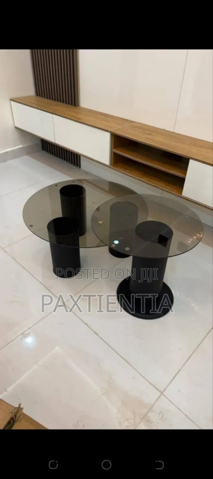 Two-in-one Round Glass Tables