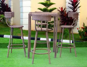 High Bar Chairs and Table With Seat