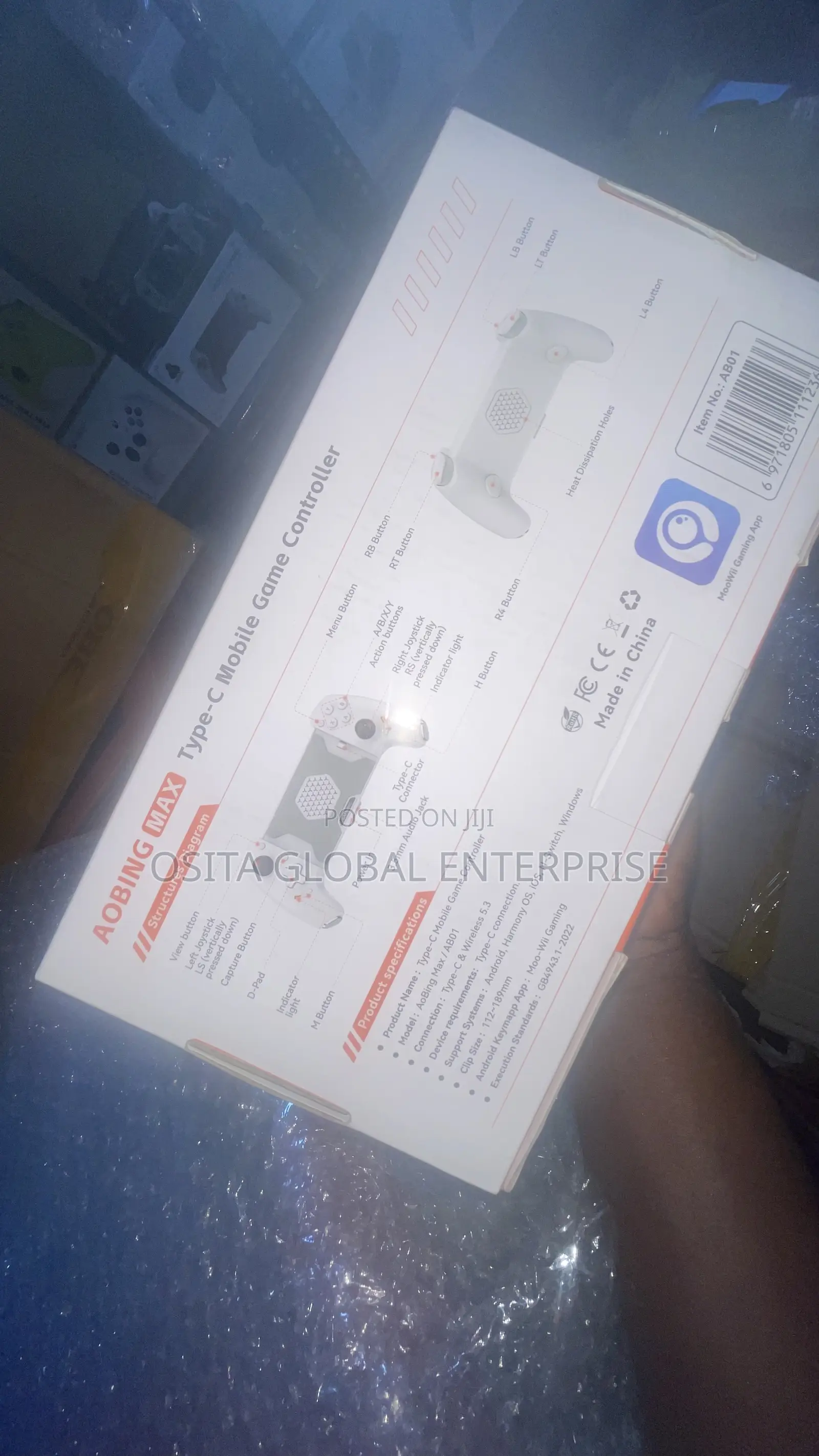 Jk02 Wireless and Type C Connection Game Controller/ Gamepad