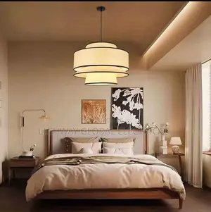 Japanese Luxury Fabric Chandelier Light