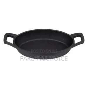 Mini Cast Iron Oval Eared Dish With Wood Base 150x100mm