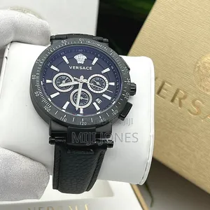 Versace Elegant Watch Vefg02020 Black Strap