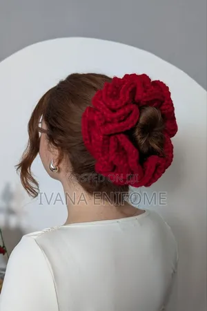 Jumbo Crochet Scrunchie