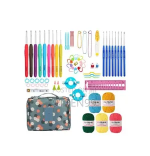 Complete Set of Crochet Accessories With Organizer