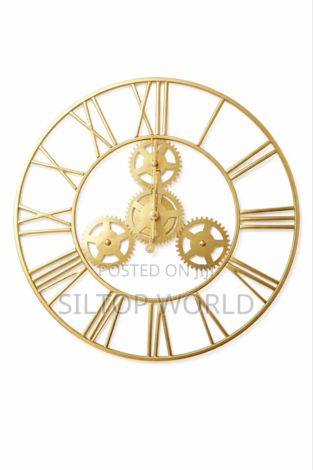Luxury Gold Metal Big Wall Clock