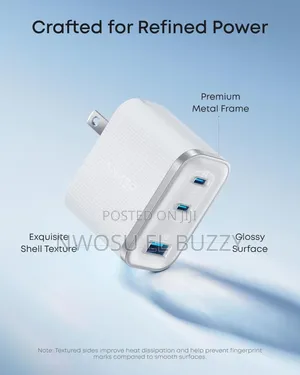 Anker Nano Charger, Ultra-fast 70w Output 3-port
