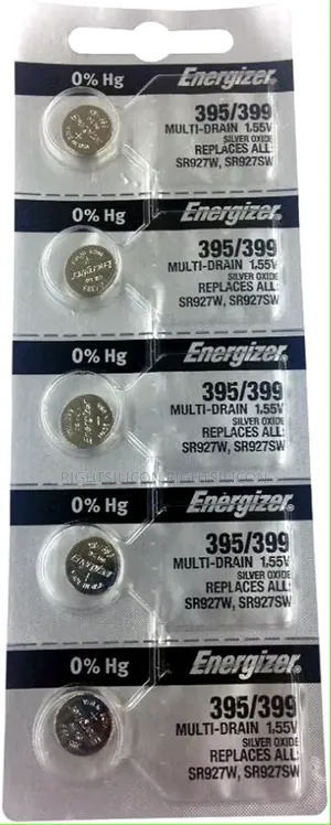 Usa Energizer 395/399 Silver Oxide 5 Batteries (Sr927w/Sr927sw) ￼