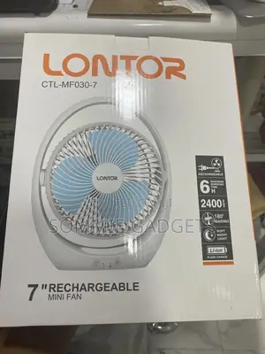 Lontor 7” Rechargeable Mini Fan