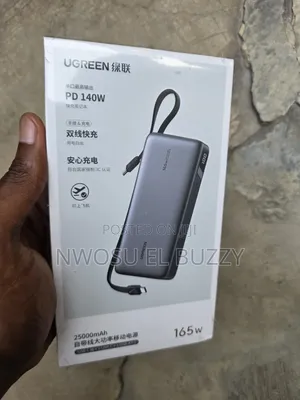 Nexode Power Bank (25000mah, 165w, 4 Ports, Built-in Cables)