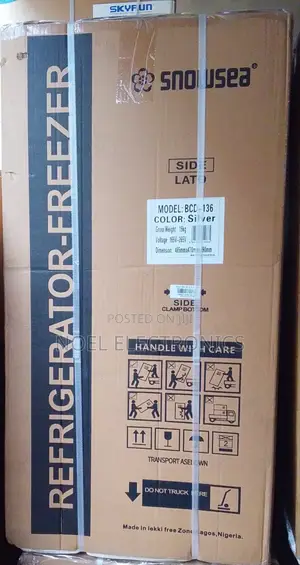 Snowsea Bd-136 136 Liters Double Door Refrigerator