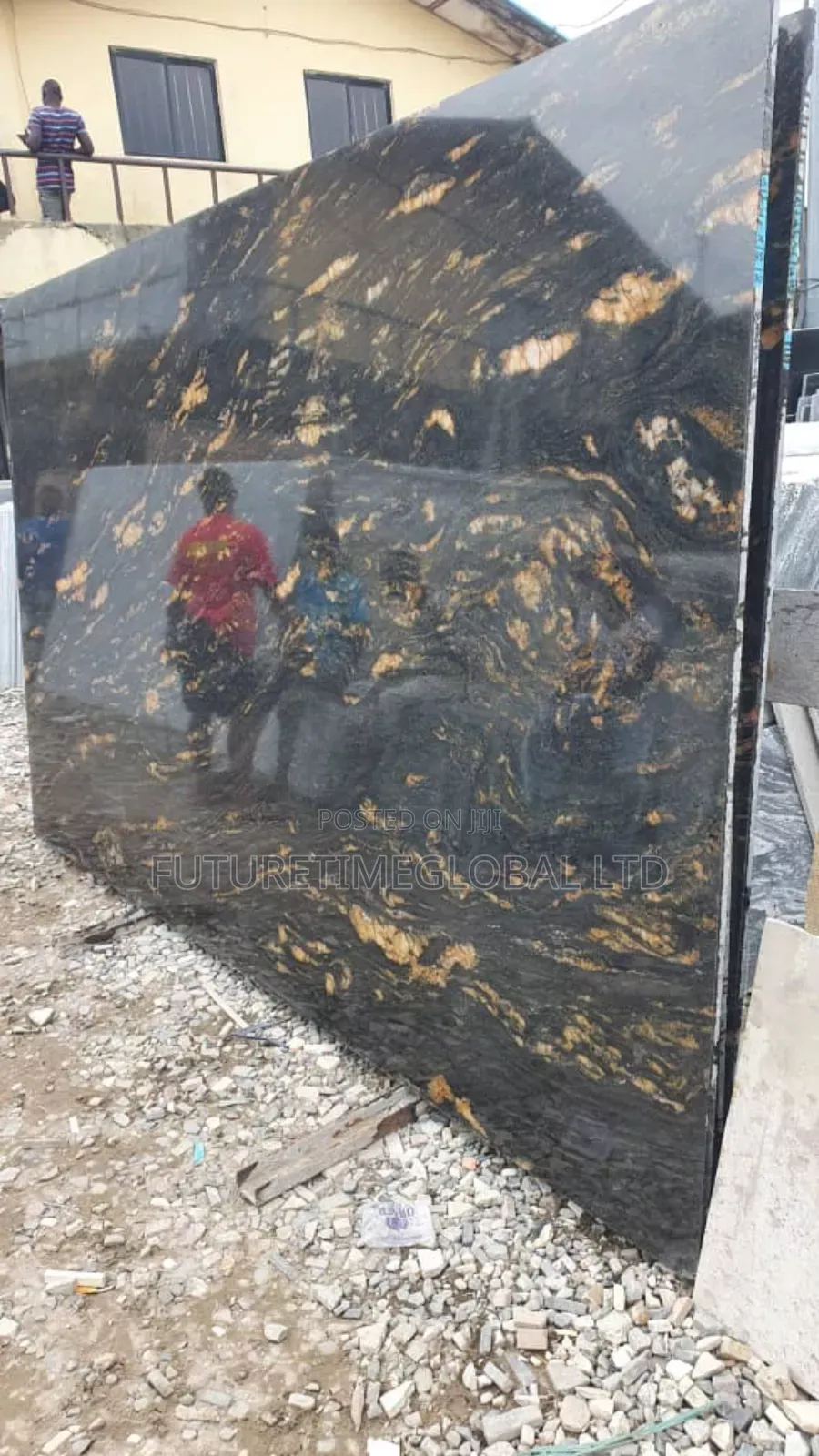 Black and Gold Granite Stone