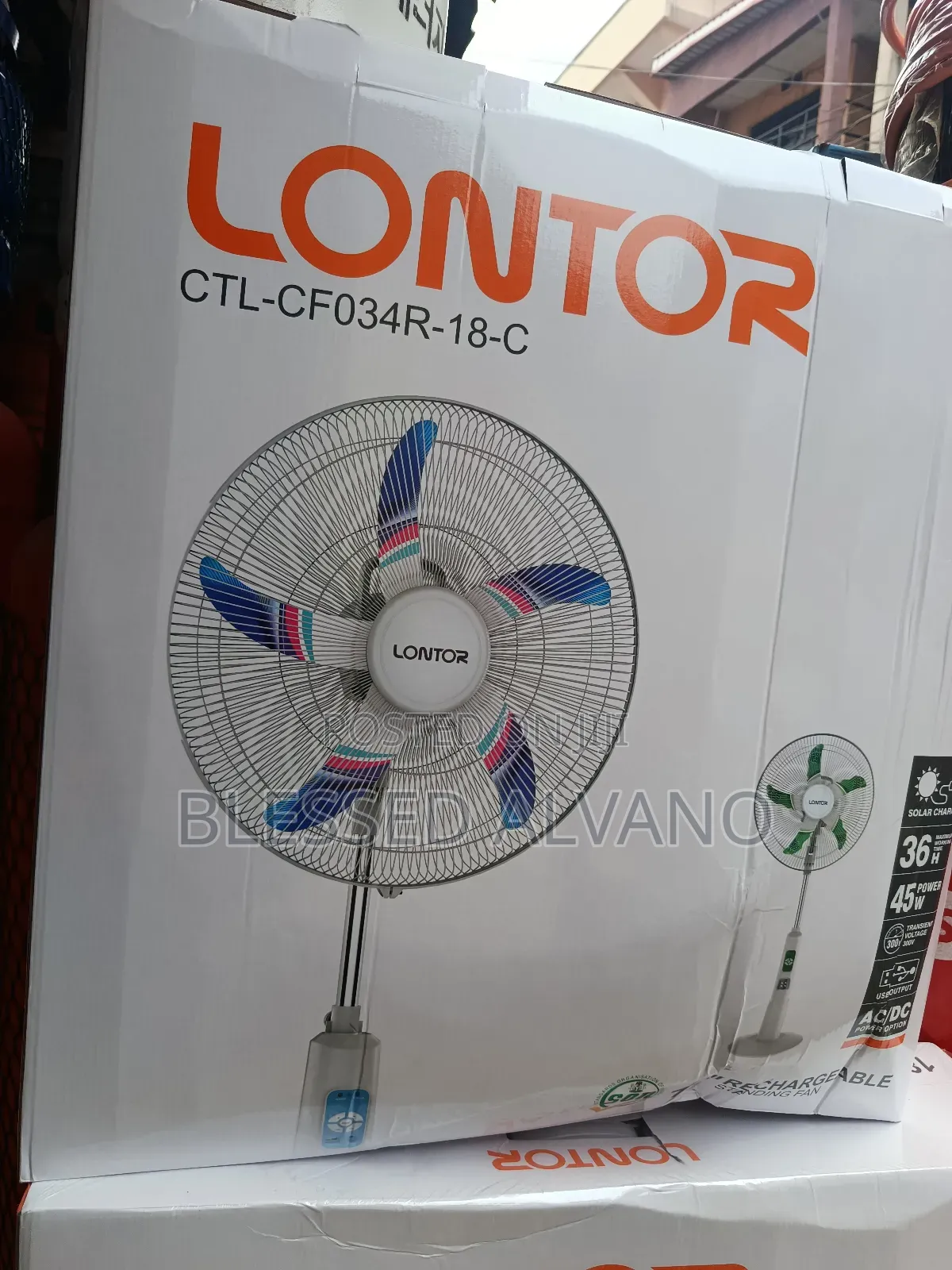 Lontor Standing Rechargeable Fan(Cfo34r)