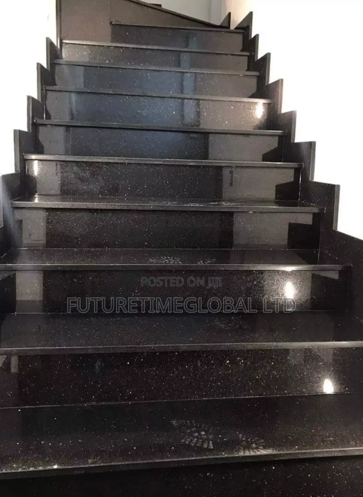 Black Galaxy Granite Stone for Staircases