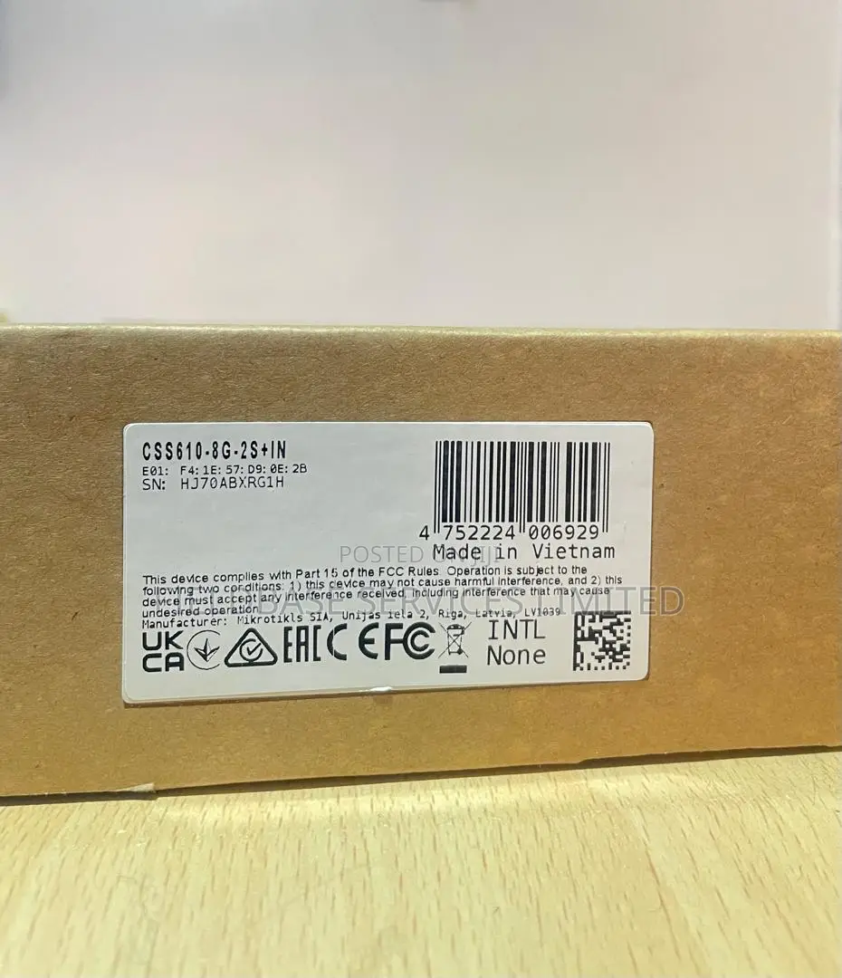 Mikrotik Css610-8g-2s+In