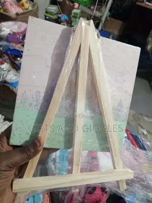 Wooden Easel With Drawing Board for Kids Painting