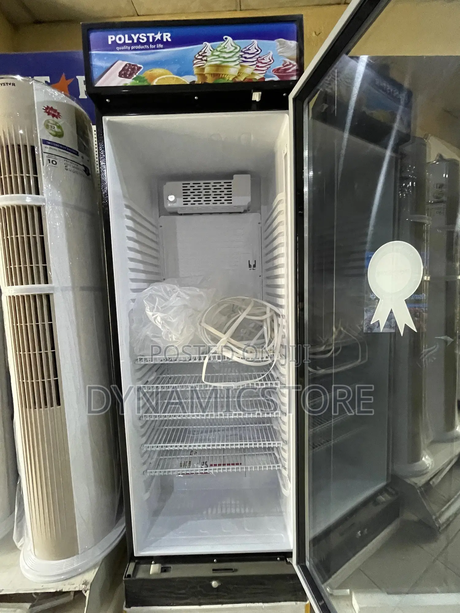 Polystar Show Case Refrigerator Black