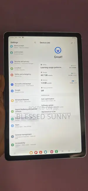 Samsung Galaxy Tab S6 Lite (2022) 64 GB Blue