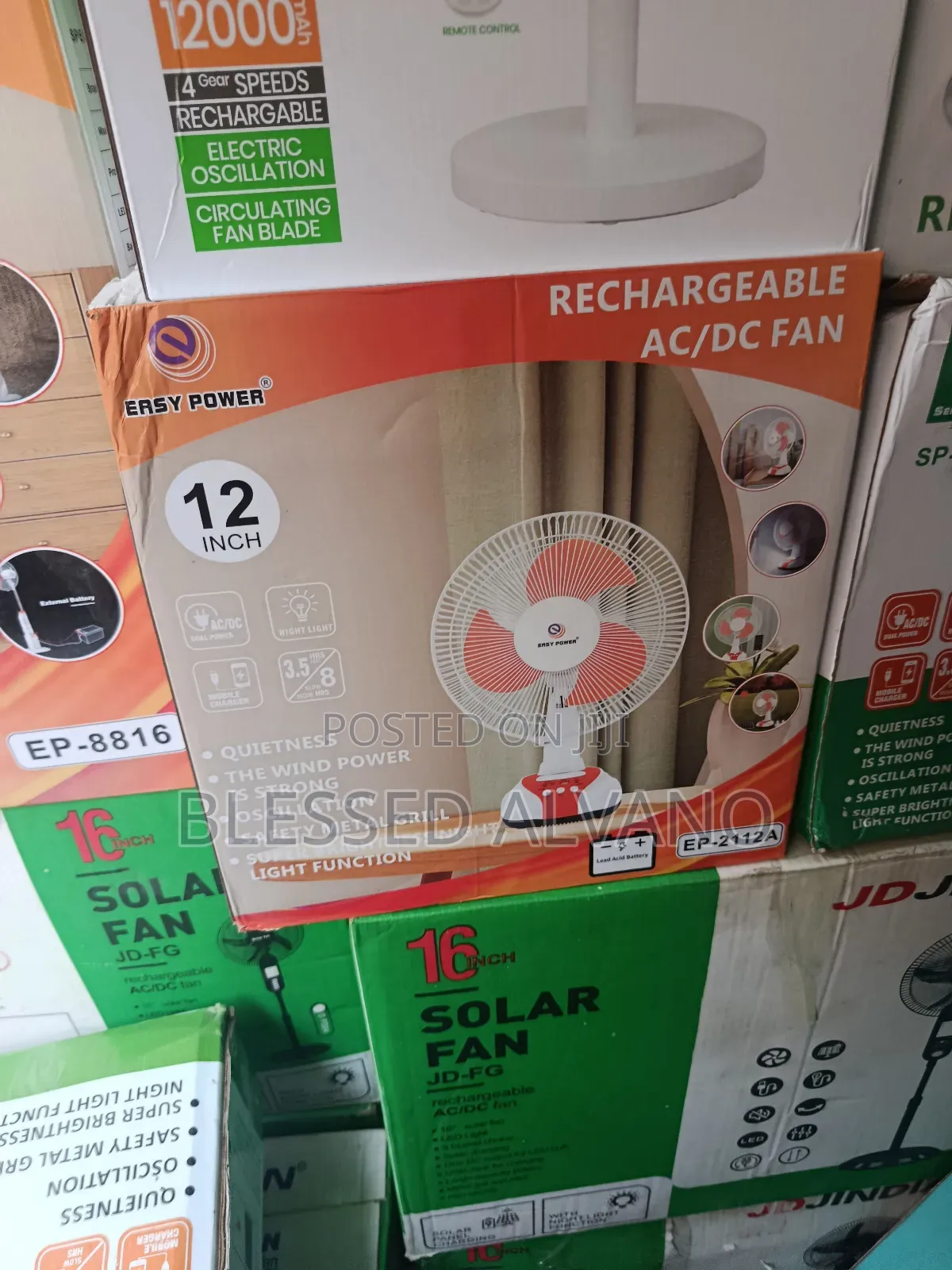 Easy Power Rechargeable Table Fan
