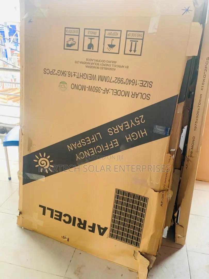 350w Afriicell Solar Panel With Guarantee 12/48v