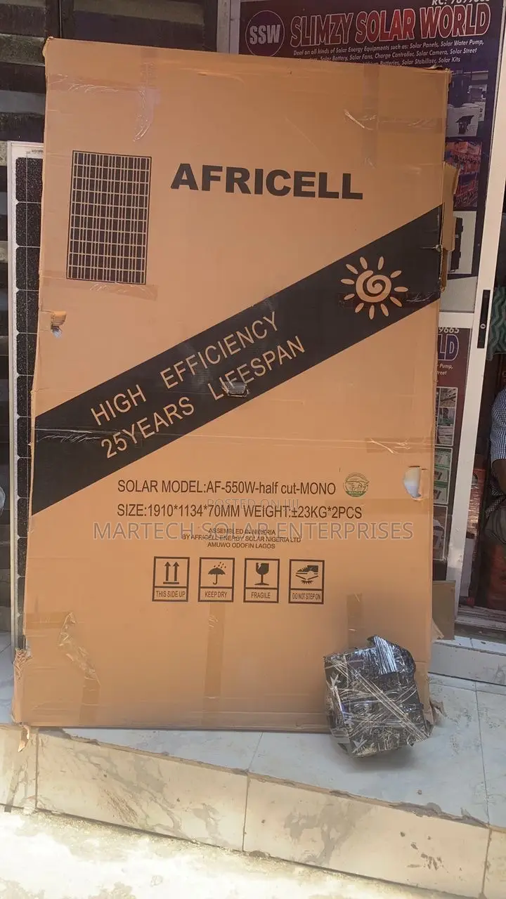 550w Half Cut Monocrystalline Solar Panel With Guarantee