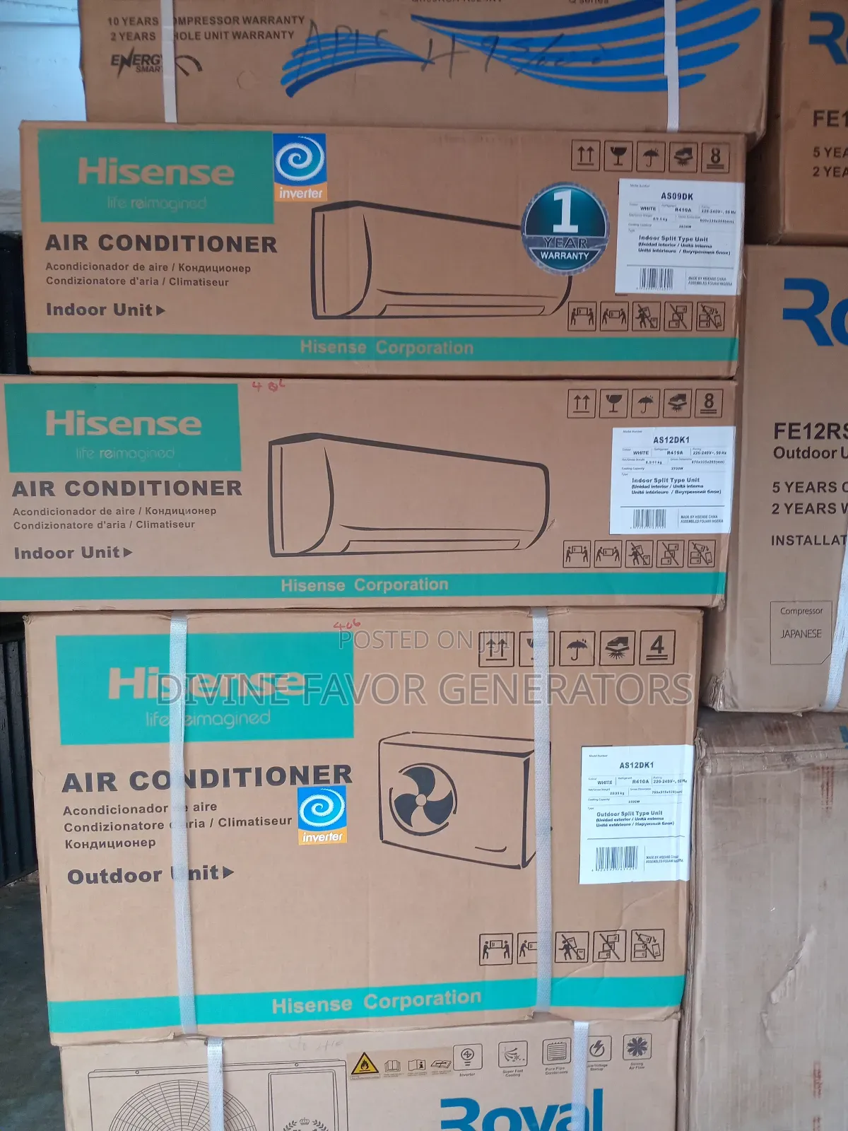 Hisense 1 Hp Inverter Airconditioner