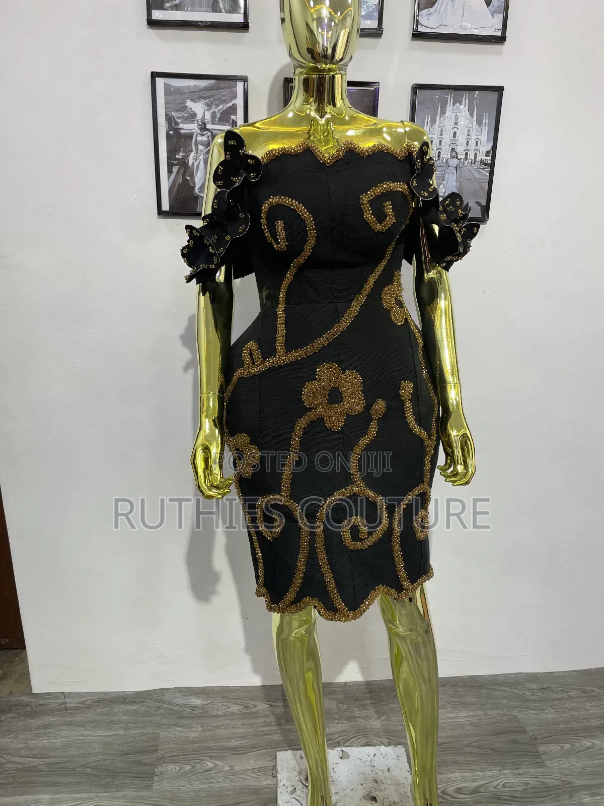 Luxury Aso Oke Beaded Gown