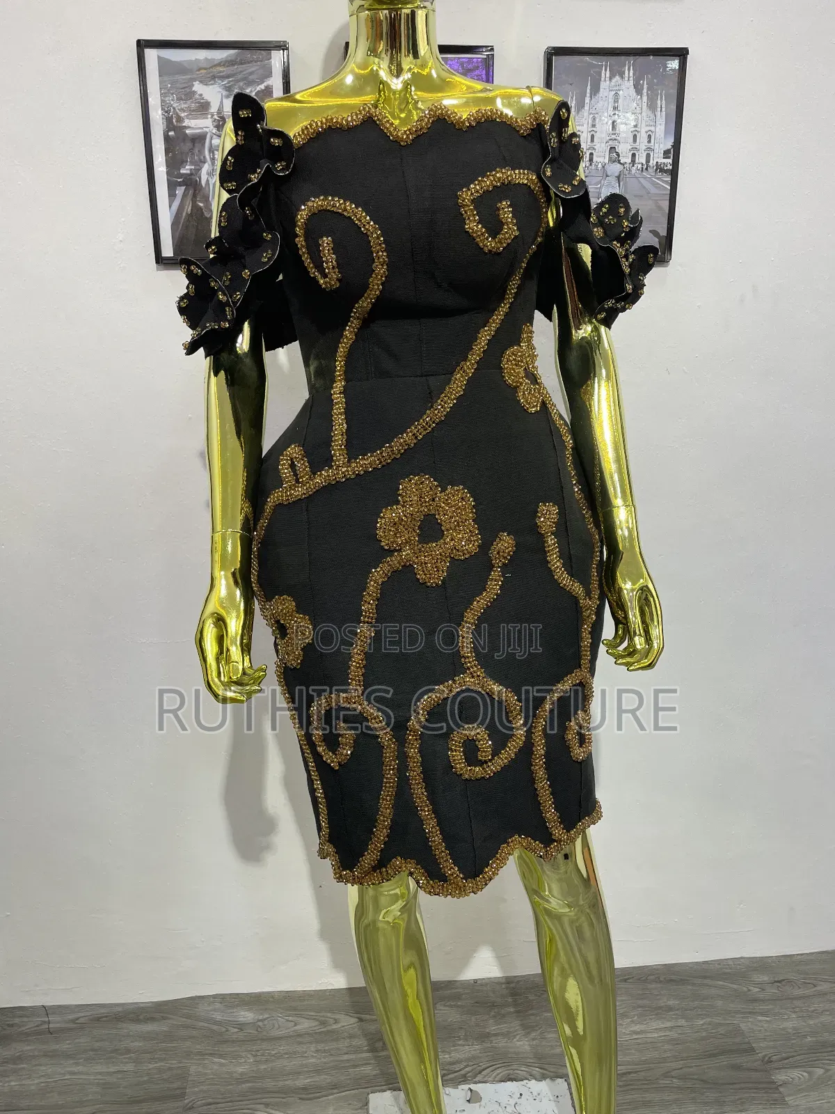 Luxury Aso Oke Beaded Gown