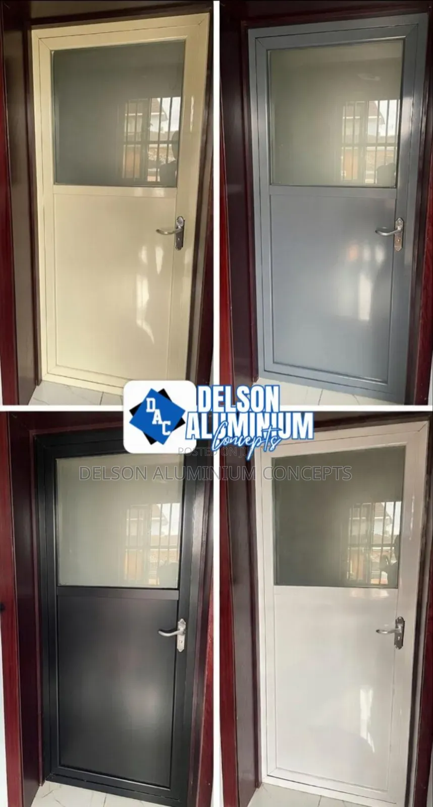 Custom Aluminium Toilet Door Fabrication Lagos
