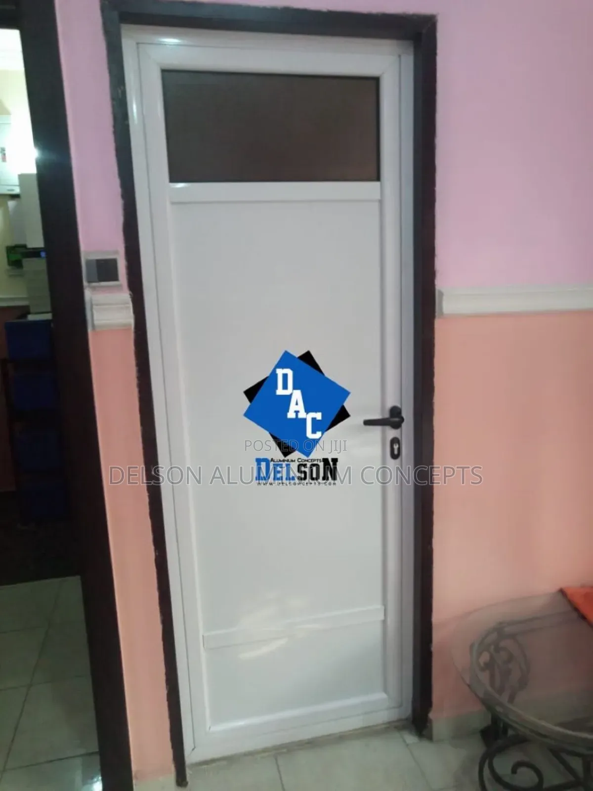 Custom Aluminium Toilet Door Fabrication Lagos