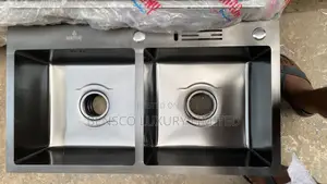 Luxury Double Bowl Stainless Steel Kitchen Sink – Heavy Duty 304 Grade