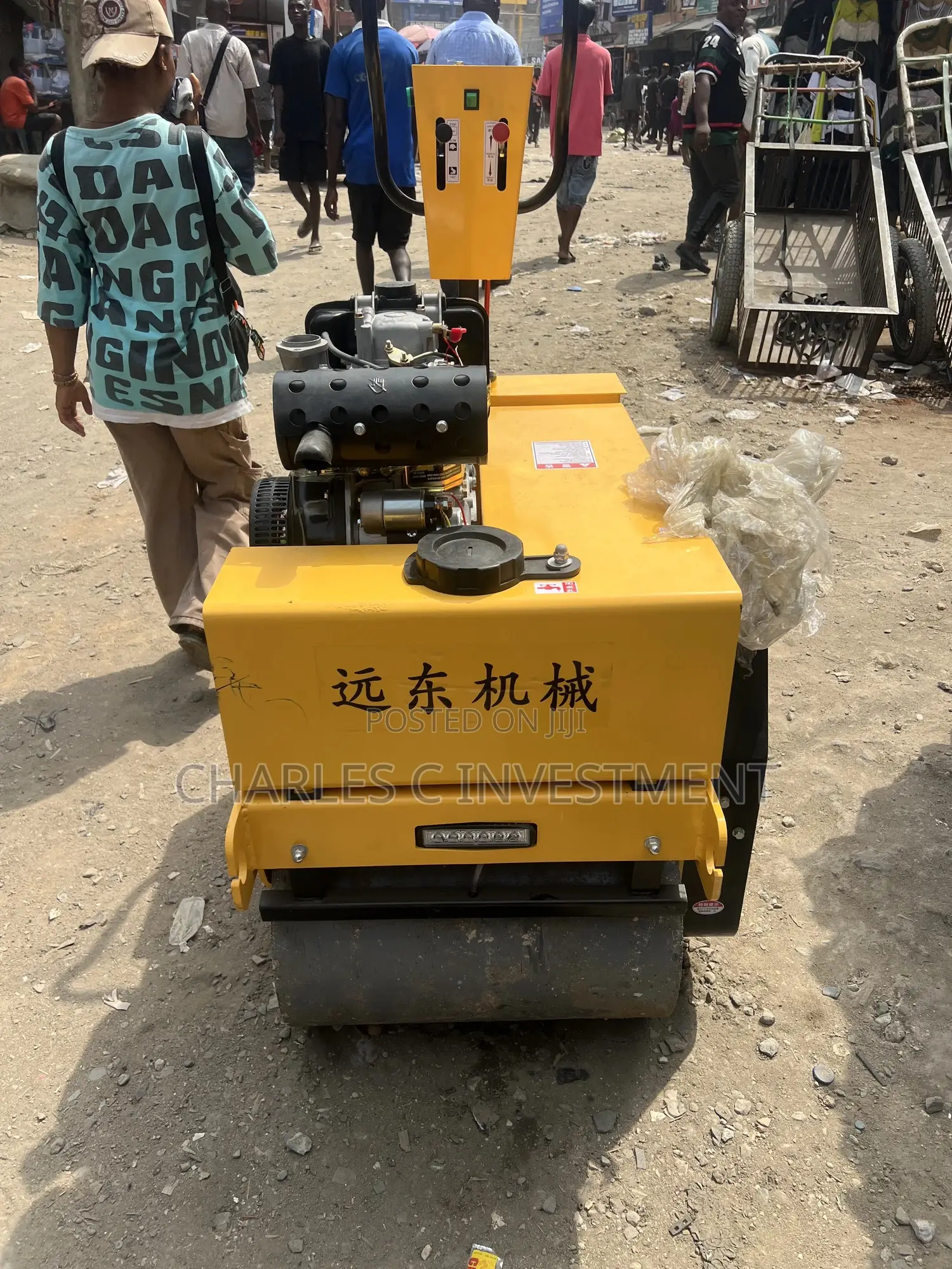 Walk-Behind Road Roller | Double Drum Vibratory Compactor Machine
