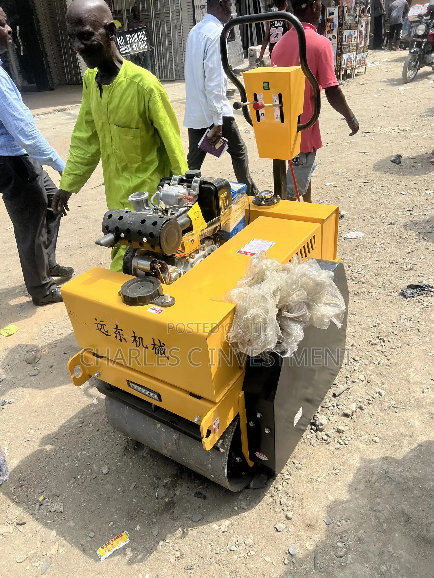 Walk-Behind Road Roller | Double Drum Vibratory Compactor Machine