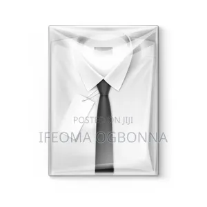 White Plain Shirt With Tie