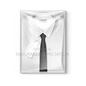 White Plain Shirt With Tie