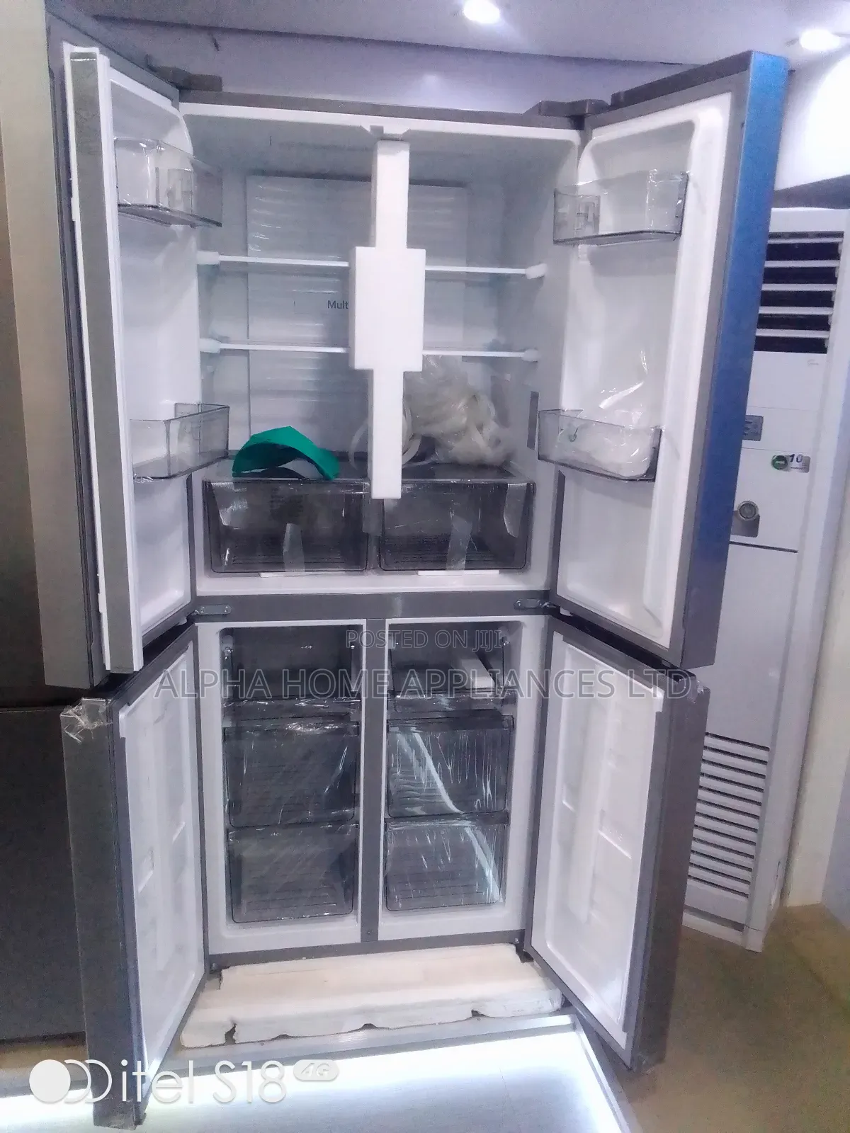 Hisense Inverter Refrigerator 392 Litres Silver Colour