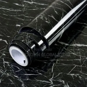Black Marble Sticker Wallpaper