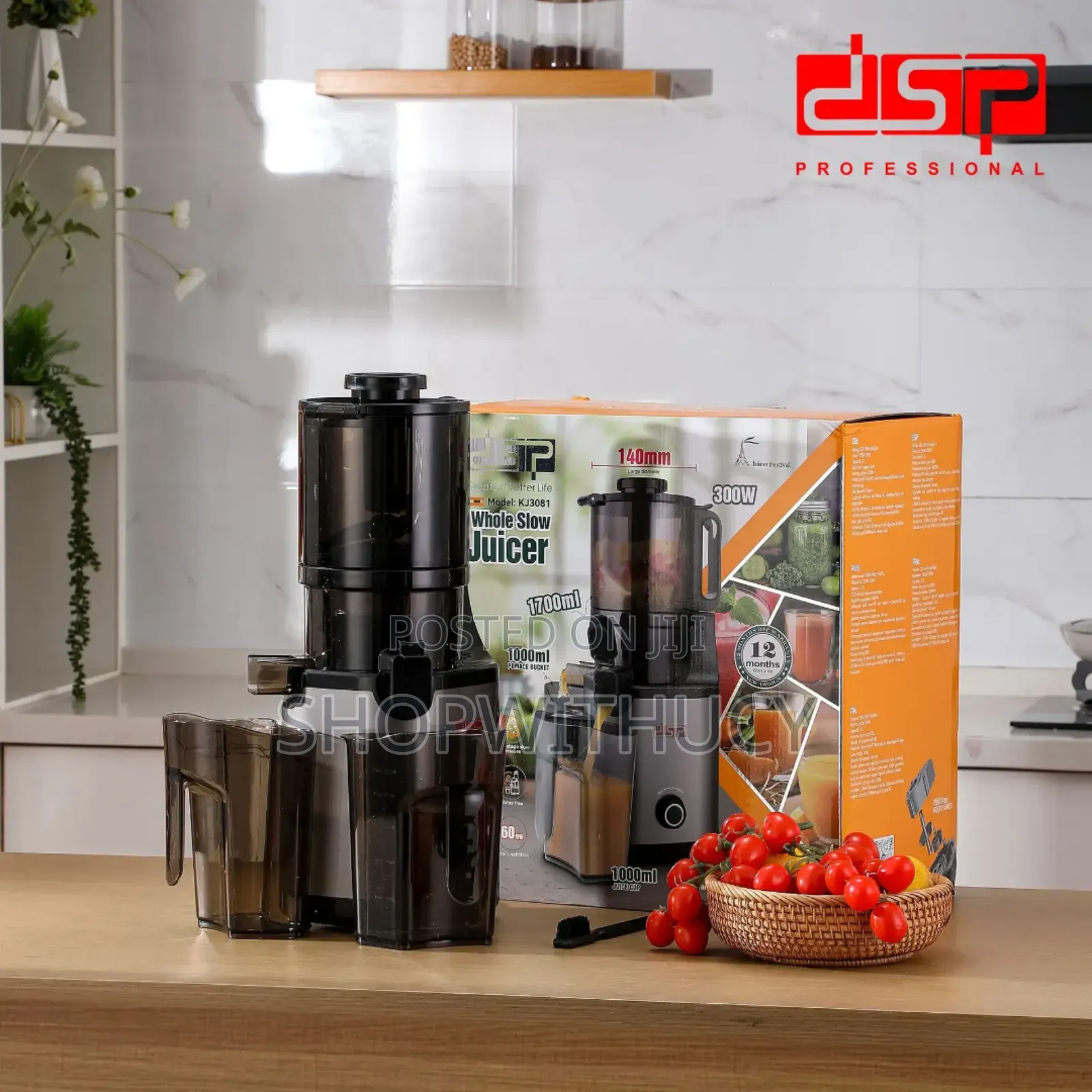 DSP Professional Whole Fruit Juicer 300watts Masticating Slow Juicer