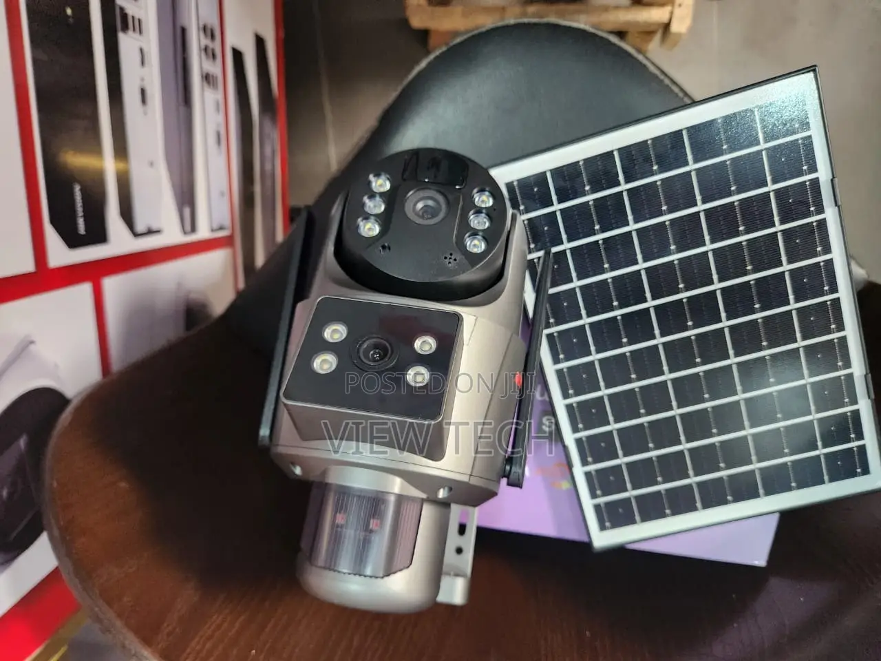 Ubox Dual Lens Solar PTZ Security Camera