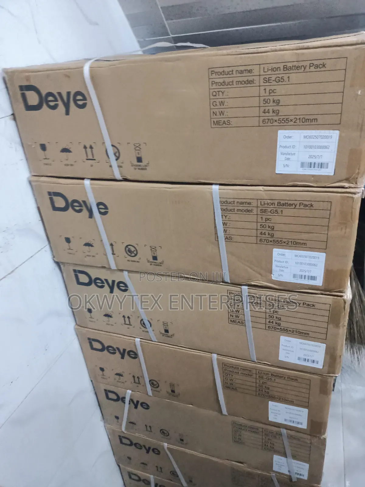 Deye 5kwh 48v Lithium Ion Batteries