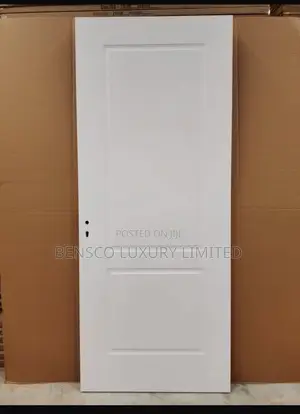 Modern White Panel Interior Door – Bedroom / Office Wooden Door