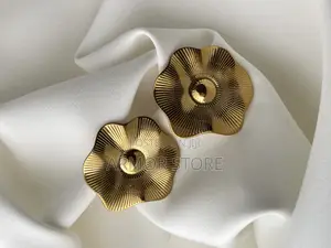 Floral Stainless Steel Earrings