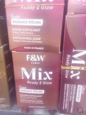 F W Paris Mix Ready 2 Glow Soap Radiance Peeling Savon Exfoliating