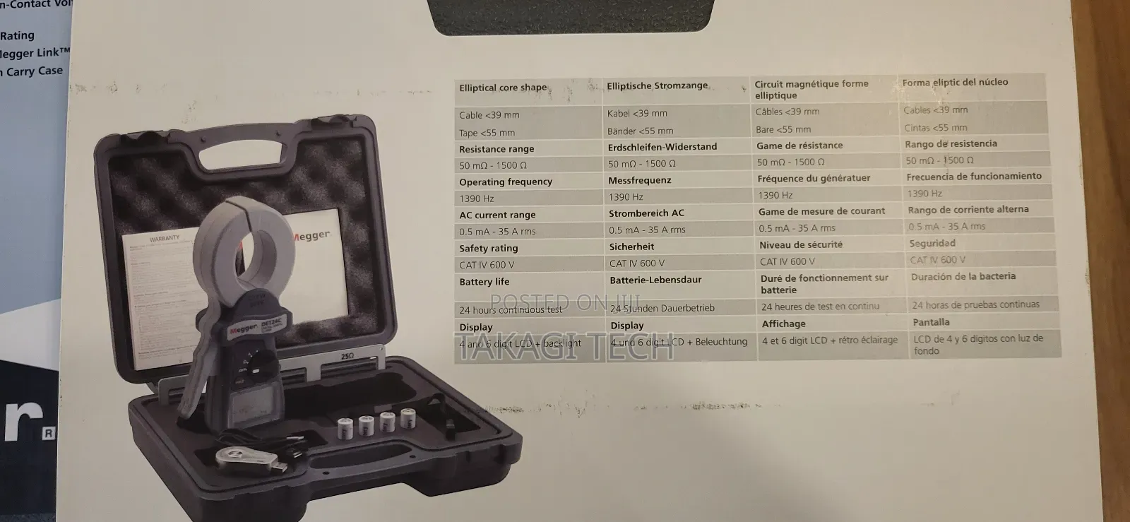 Megger Det14c Digital Earth Clampmeter