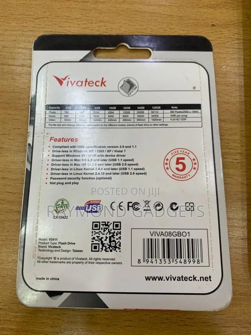 Vivateck V2411 Usb 2.0 Flash Drive – 4gb