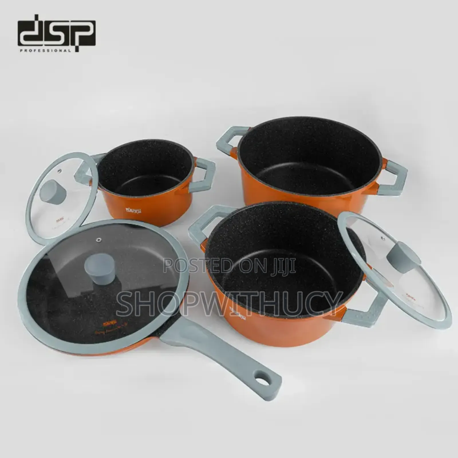 Dsp 7 Piece Multicookware Set, Non-stick Coating Pot, 100% Toxin-free