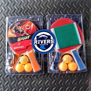 Magicall Table Tennis Racket Set, 2 Bat, Net Post, 3 Balls