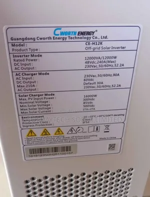 Cworth 200ah/Cworth 1.8kva Inverter Perfect Set Up