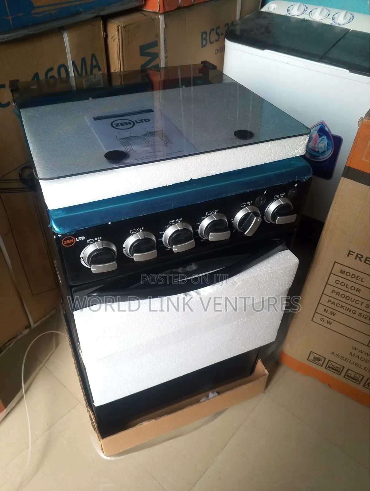 Zen LTD Standing Gas Cooker 3+1