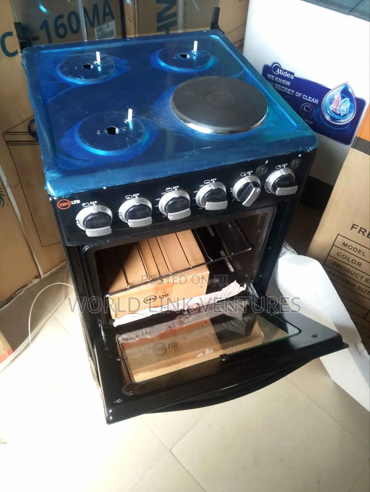 Zen LTD Standing Gas Cooker 3+1