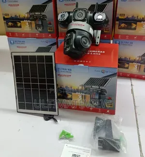 12mp 3lens Solar Powered Security Camera